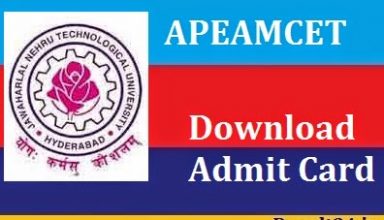 AP Eamcet Exam Hall Ticket/ Admit Card 2017 Download