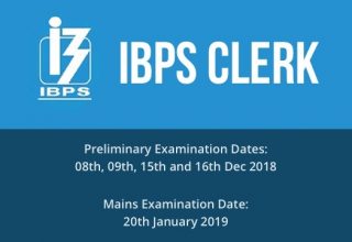 IBPS Clerk Recruitment 2018