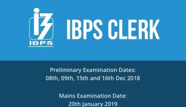 IBPS Clerk Recruitment 2018